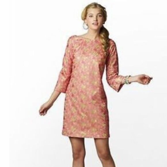 LILLY PULITZER RARE MANDY HOTTY PINK LIME DRESS - Picture 1 of 8